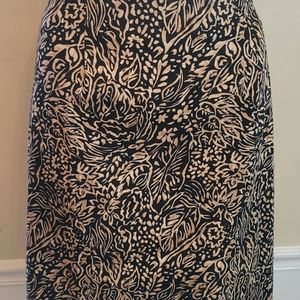 ILYSE HART PRINT SKIRT, SZ 6